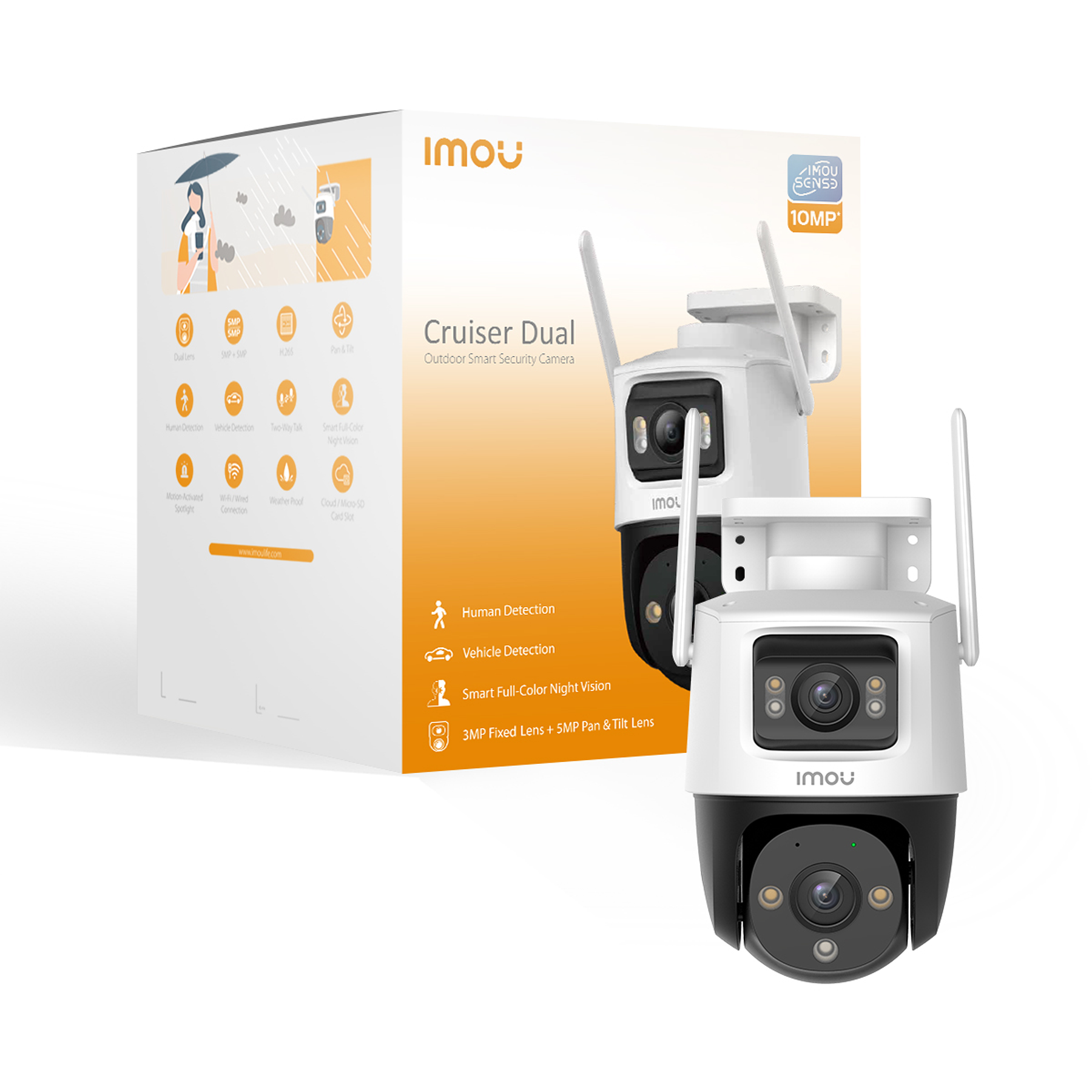 Camara de Seguridad Wifi Cruiser Dual 10MP Imou Full Color