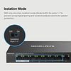 Switch 8 Puertos Gigabit y 7 PoE+ Mercusys MS108GP