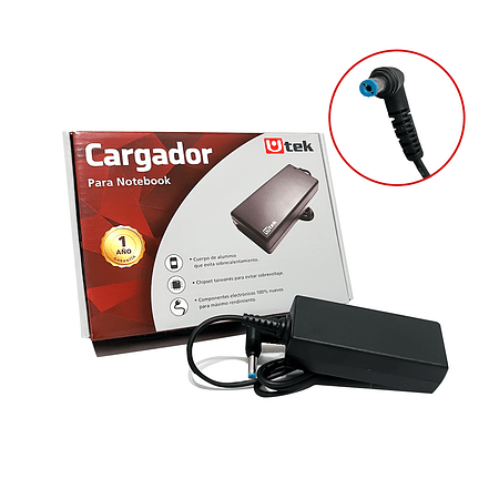 Cargador Compatible con Notebook Acer 19v 2,37A / 5,5x1,7mm