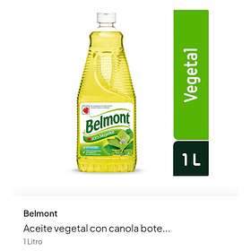 Aceite vegetal belmont 