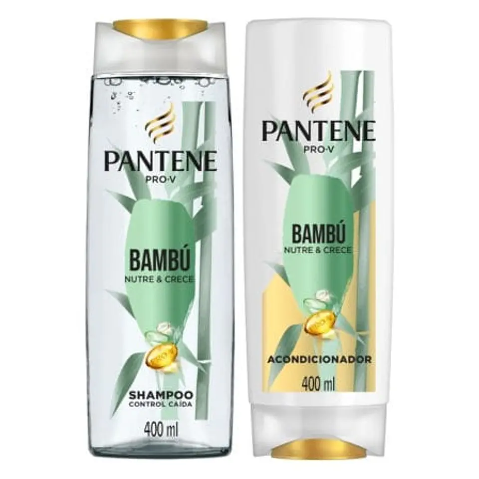 Pack Shampoo + Acondicionador Bambú Nutre & Crece. 800 ml Pantene 1