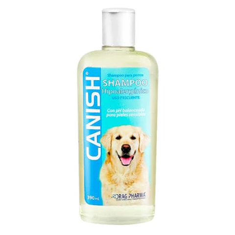 Shampoo para Perro Hipoalergenico Uso Frecuente Botella 390 ml Canish