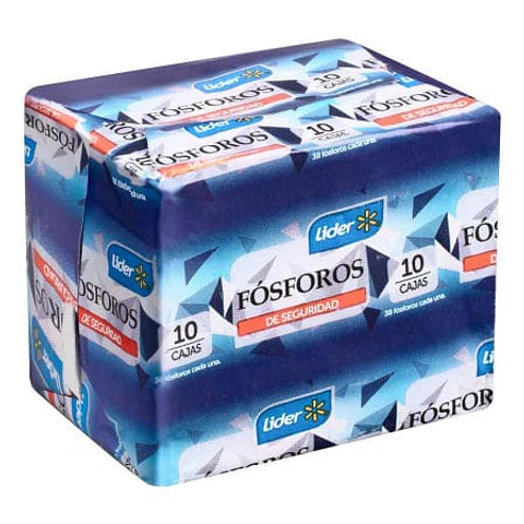 Fósforos de Seguridad Chicos Pack 10 Caja 10 Un Lider