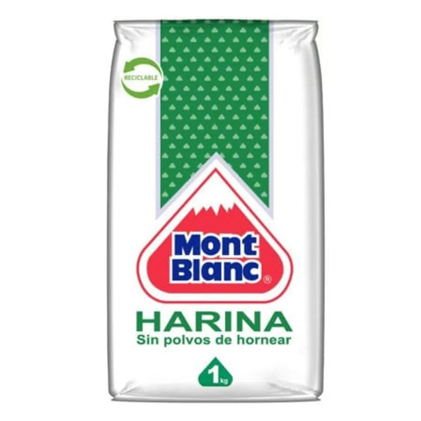 Harina Sin Polvos De Hornear Bolsa 1 Kg Mont Blanc 1