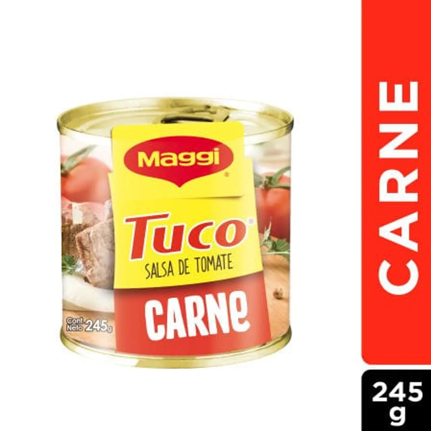 Salsa de Tomate Tuco con Carne Lata 245g Maggi 1