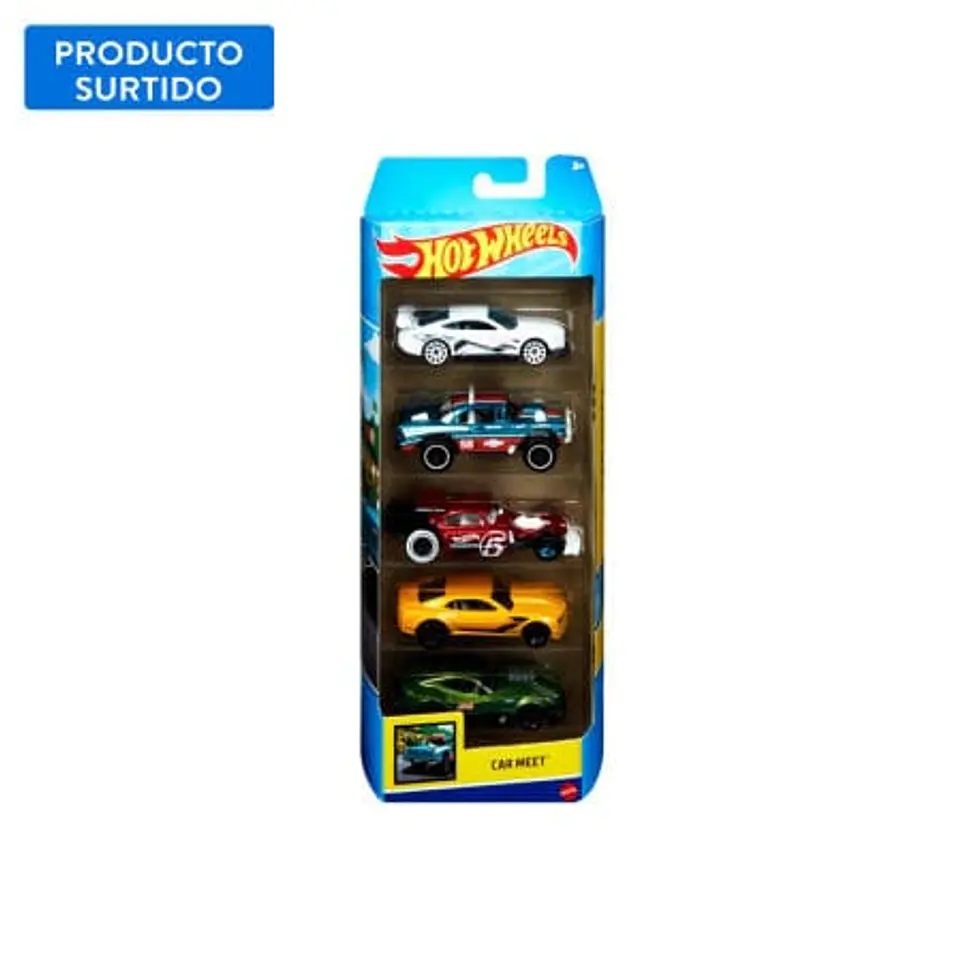 Set Hot Wheels 5 autos básicos, producto surtido 1 Un Hot Wheels 2