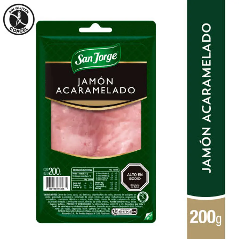 Jamón de Cerdo Acaramelado 200 g San Jorge 1