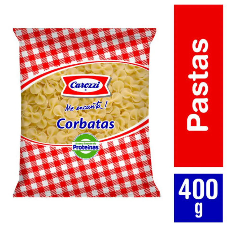 Manga de fideos carozzi 25 unidades de 400 gramos  4