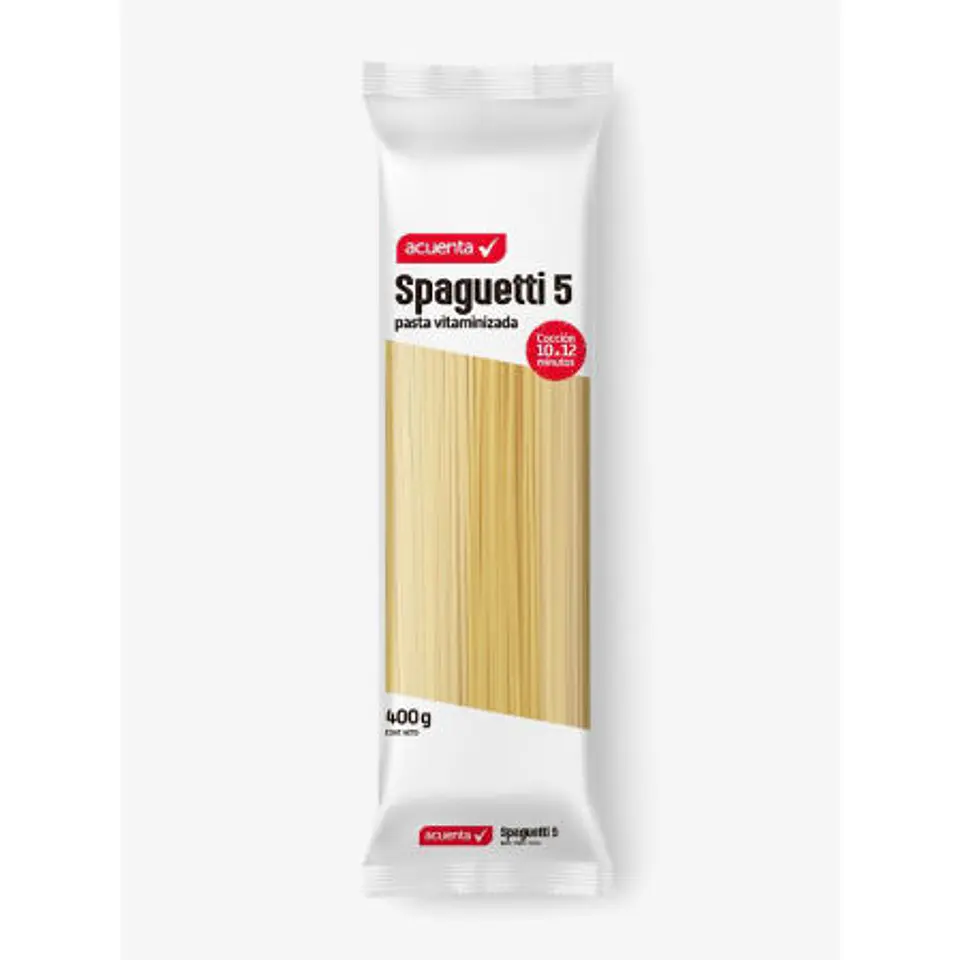 Manga de fideos acuenta 20 unidades de 400 gramos  1