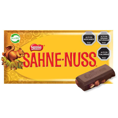 Chocolate con Almendras Barra 250 g Sahne Nuss