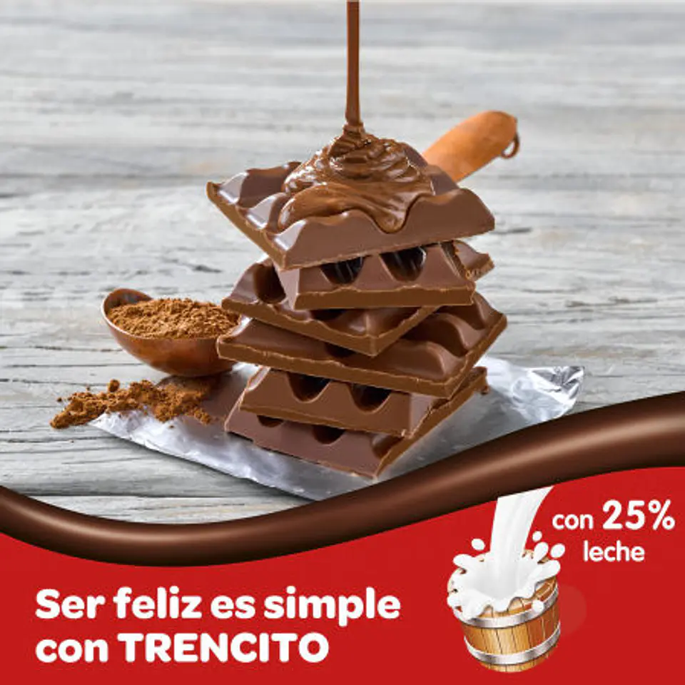 Chocolate de Leche Barra 150 g Trencito 2
