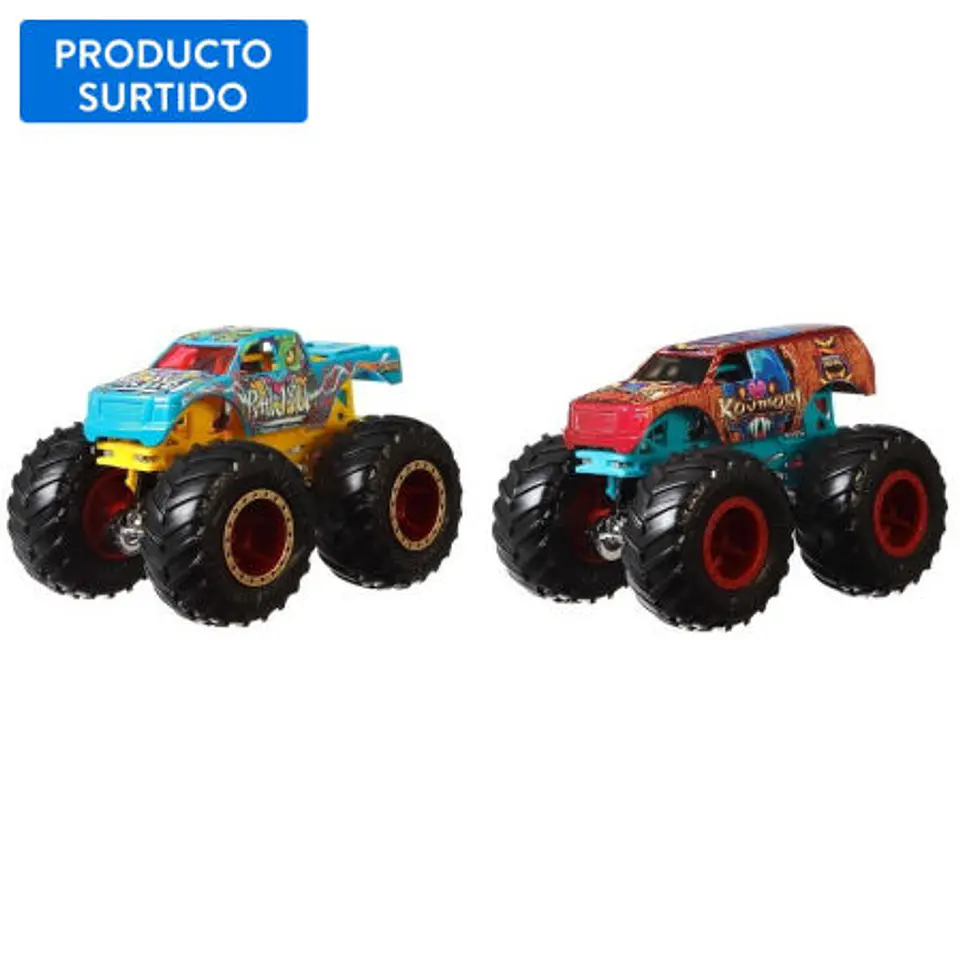 Monster Trucks Pack doble Escala 1.64 1 Un Hot Wheels / *Producto Surtido 2