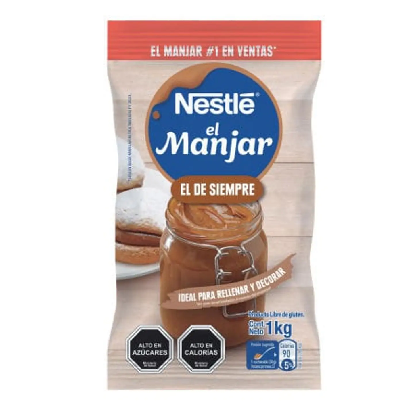 Manjar Tradicional Bolsa 1 Kg Nestle 1