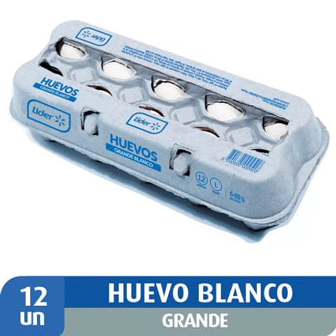 Huevos Grande Blanco 12 Un Lider