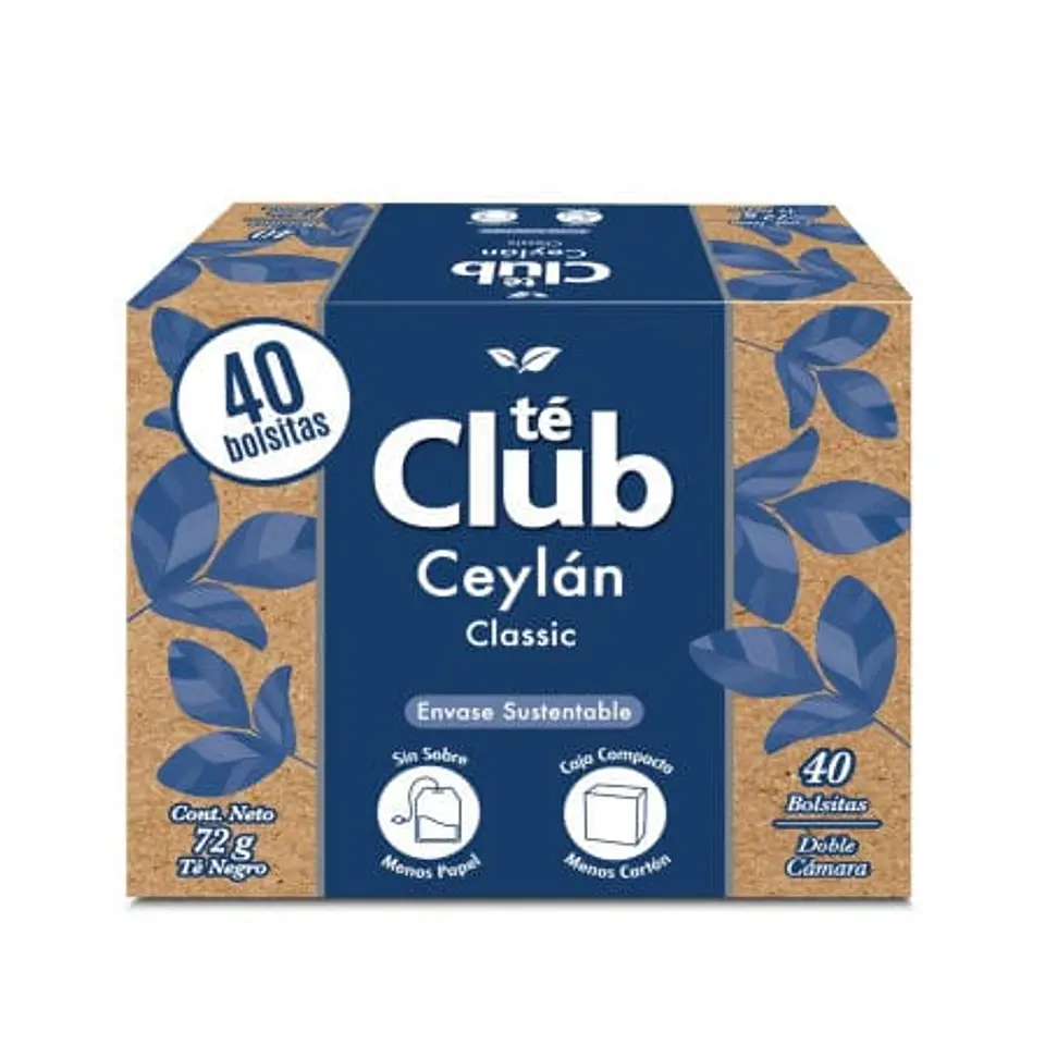 Te Classic Sustentable 40 Bolsas 72 g Té Club 1