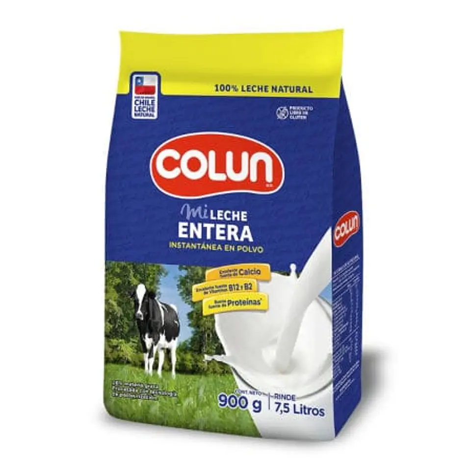 Leche en Polvo Entera Bolsa 900 g Colun 1