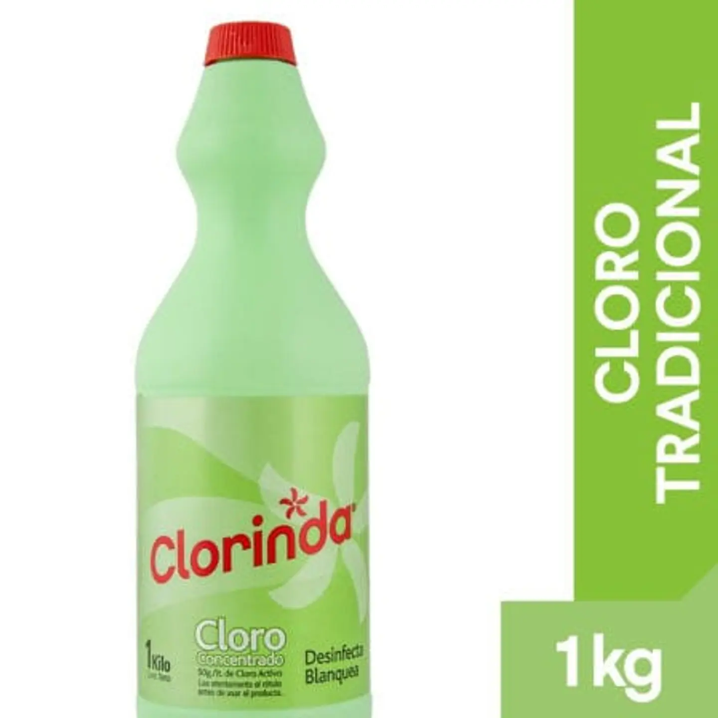 Cloro Líquido Tradicional Botella 1 Kg Clorinda 1