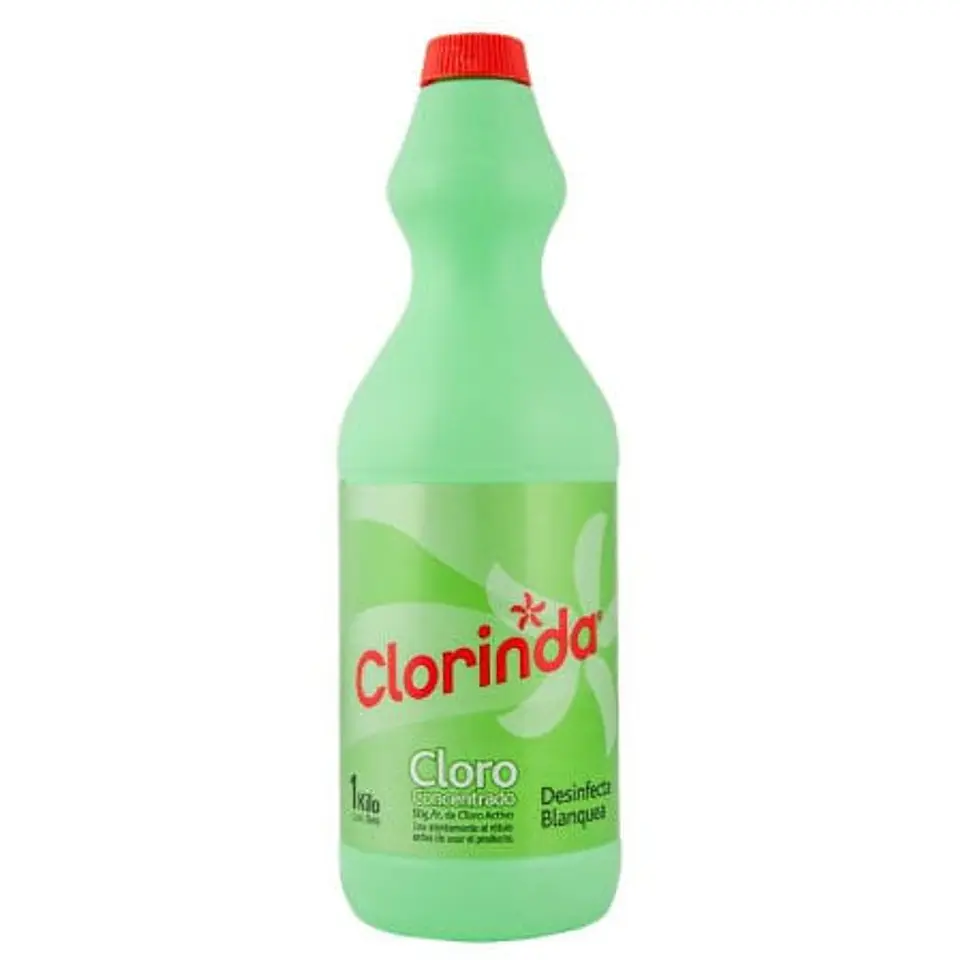 Cloro Líquido Tradicional Botella 1 Kg Clorinda 2