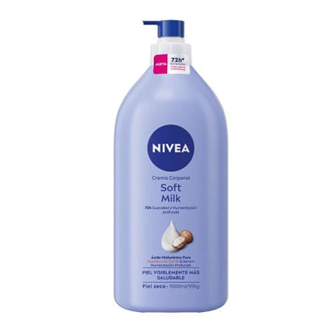 Crema Corporal Soft Milk Piel Seca 1000 ml Nivea