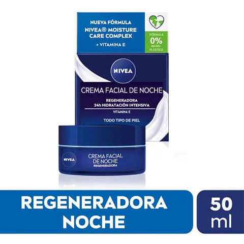 Crema Facial Hidratante Regeneradora Noche 50 ml Nivea