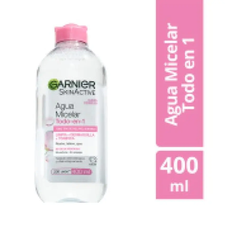 Agua Micelar Todo en 1 Todo Tipo de Piel 400 ml Garnier Skin Activ 1