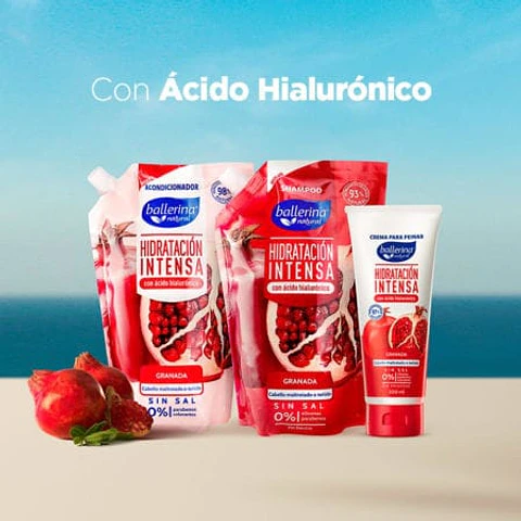 Shampoo sin Sal Granada Doypack 750 ml Ballerina