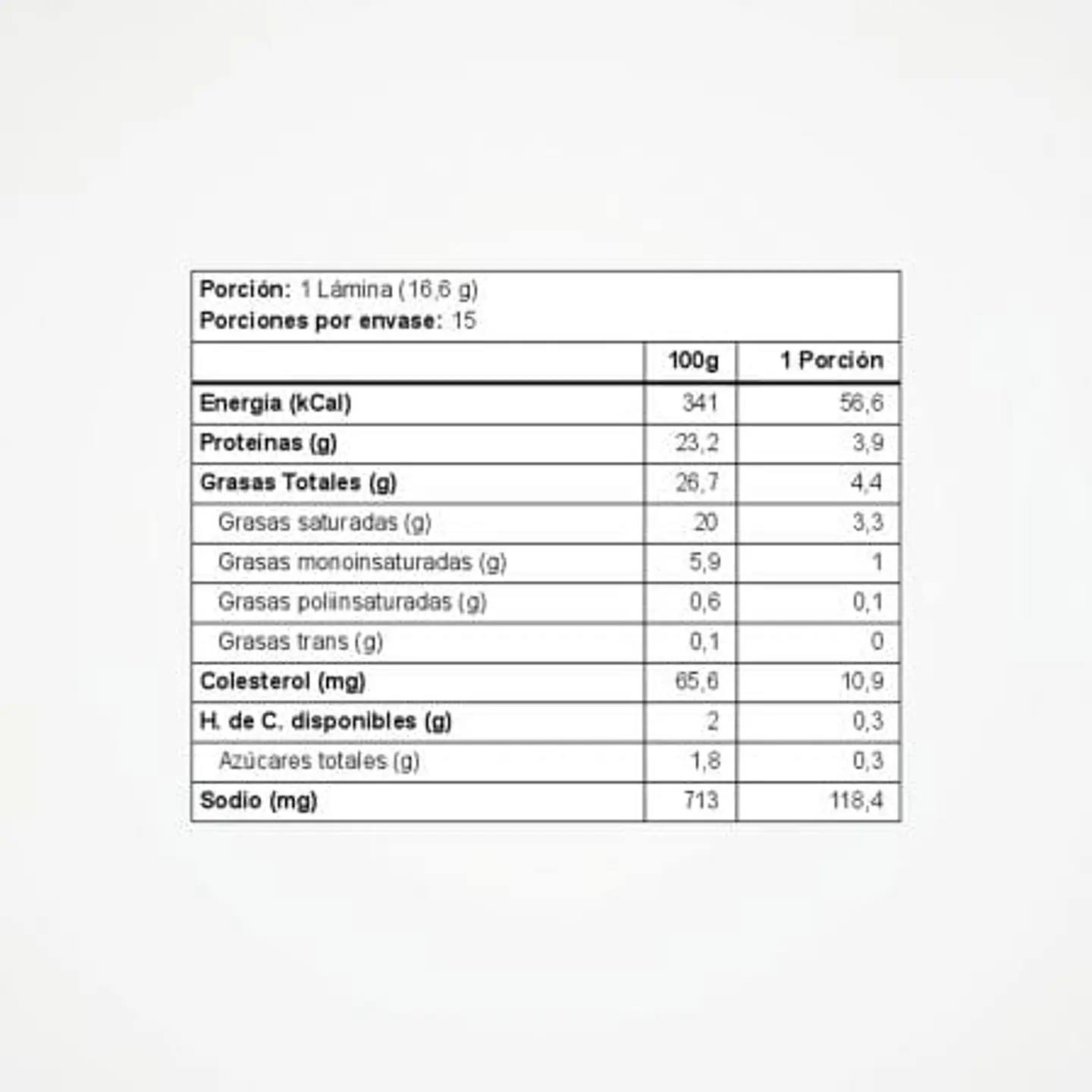 Queso Gauda Laminado 250 g Soprole 2