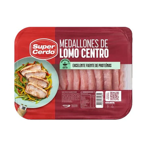 Lomo de Cerdo Centro Medallón 800 g Super Cerdo
