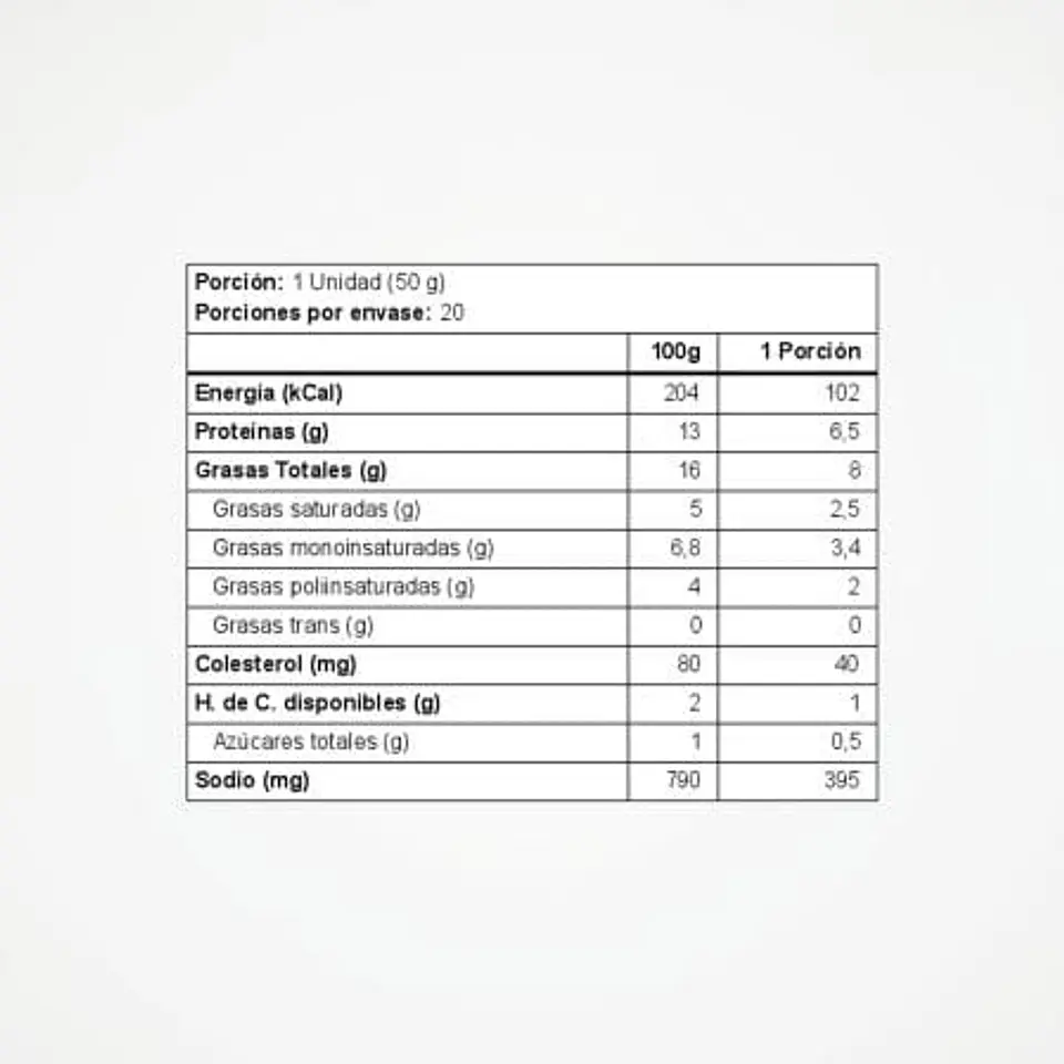 Salchichas de Pollo Display (20 Un) 1 Kg Montina 2