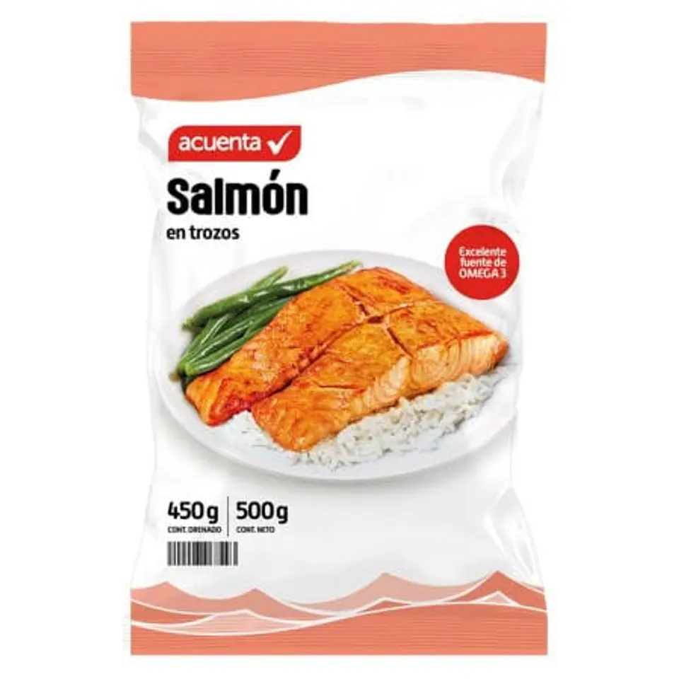 Salmón en Trozos 500 g Acuenta 1