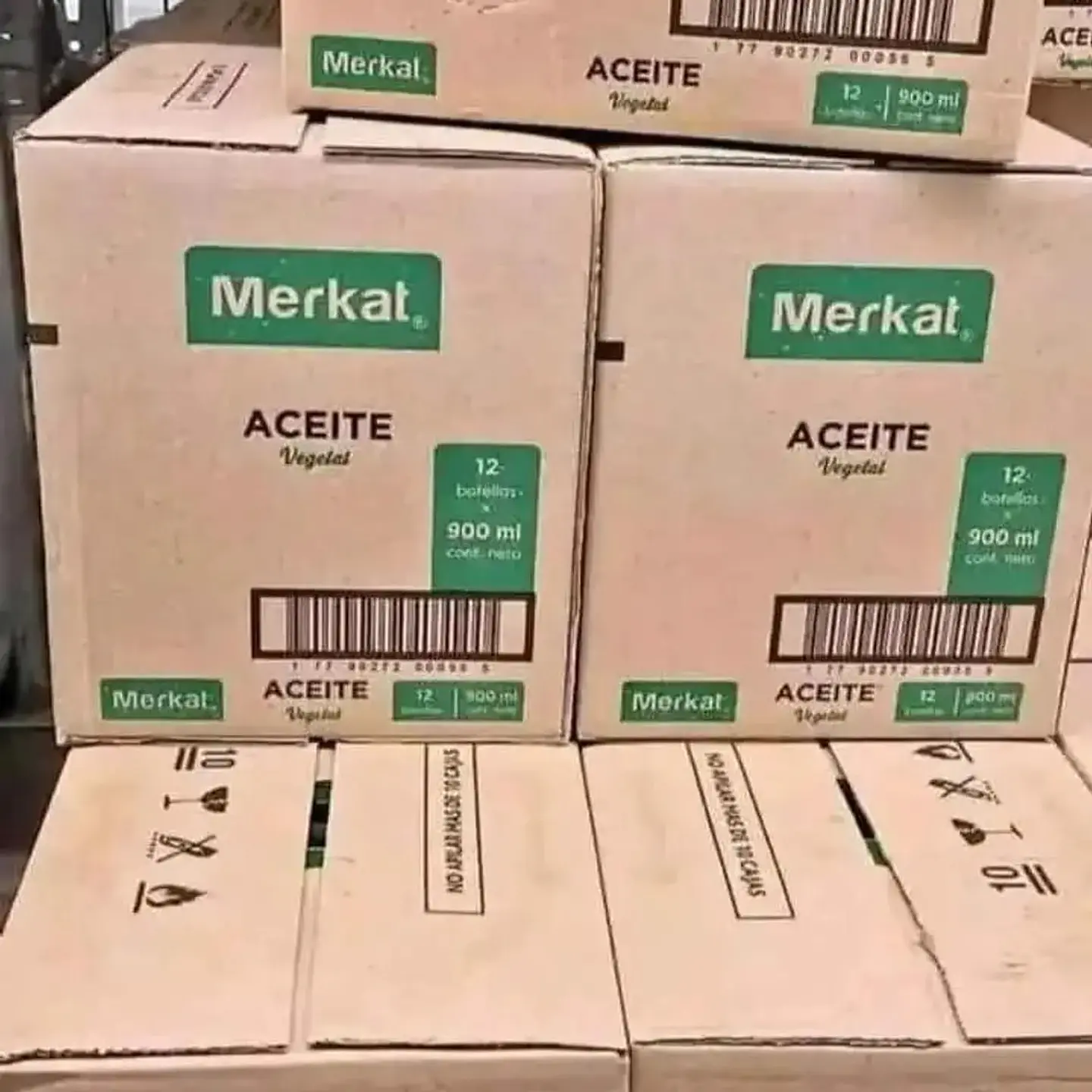 Caja de aceite merkat 12 unidades de 900 ML 2