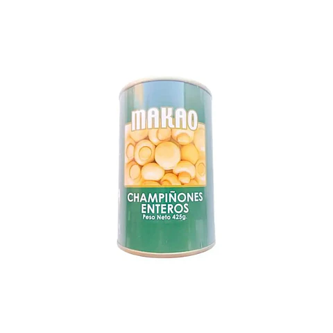 Champiñones Makao Enteros 425 g – Caja 24 Unidades