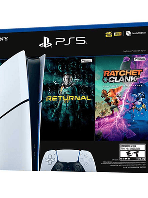 Consola Playstation 5 Slim Digital + Returnal + Ratchet and Clank
