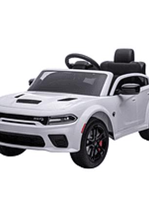 Auto a Batería Dodge Charger Srt Blanco 12V