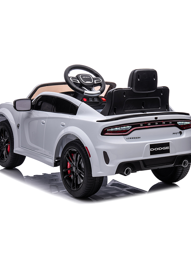 Auto a Batería Dodge Charger Srt Blanco 12V 4