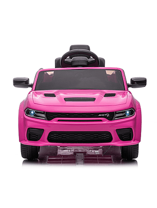 Auto a Batería Dodge Charger Srt Rosado 12V