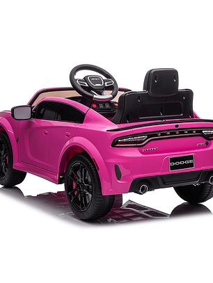 Auto a Batería Dodge Charger Srt Rosado 12V