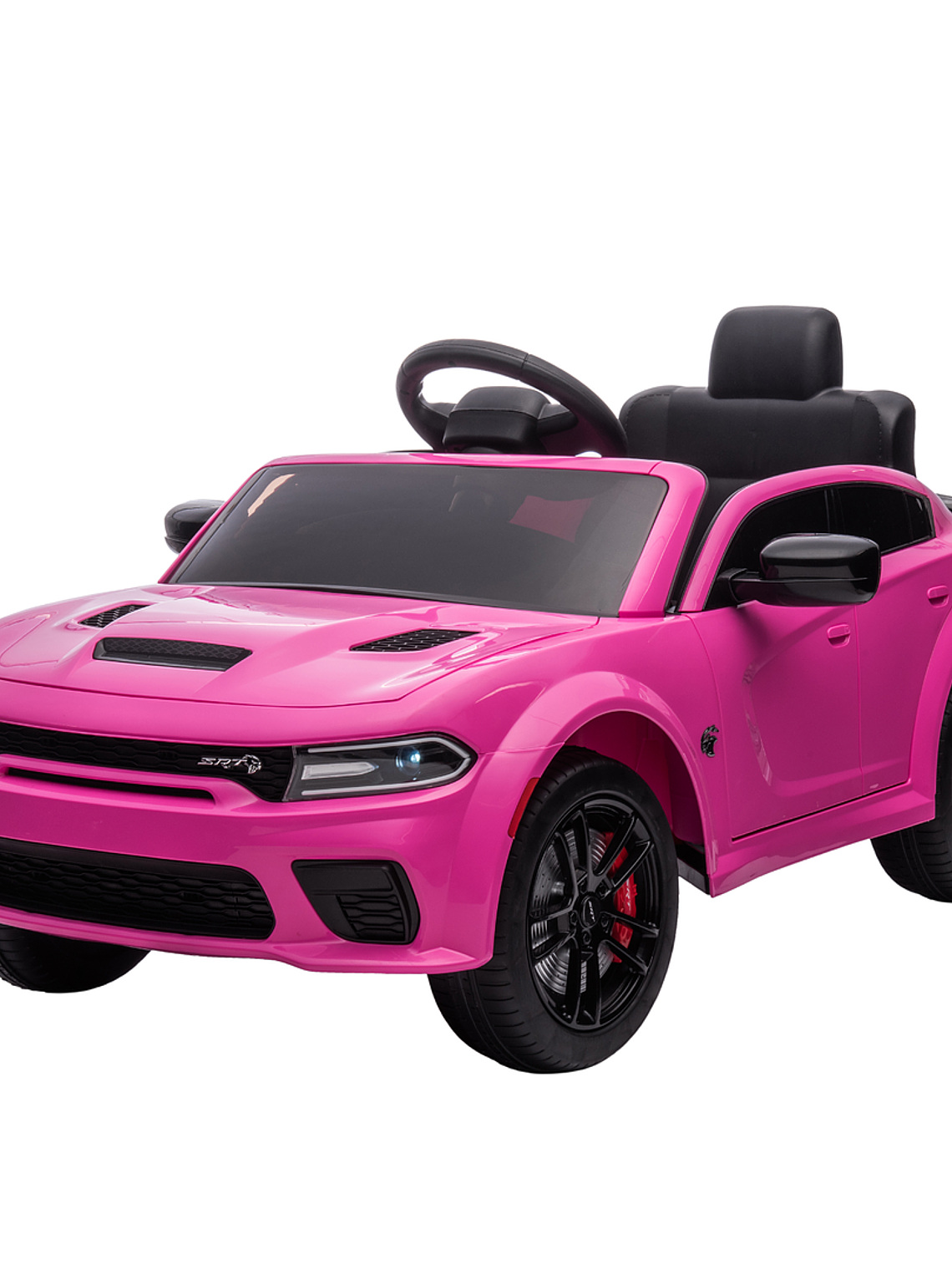 Auto a Batería Dodge Charger Srt Rosado 12V 4