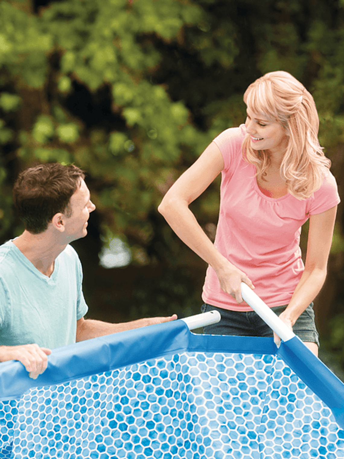 Piscina Estructural Intex Small Frame Set 450x220x84 Cm + Bomba 5