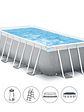 Piscina Estructural Intex Prisma Frame Set 488x244x107 Cm + Bomba + Escalera + Cobertor + Base - Miniatura 1