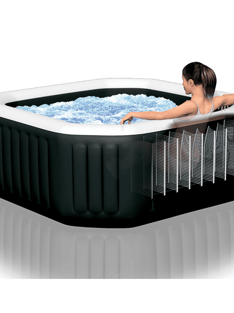Spa Hot Tub Inflable Intex Jet & Bubble Deluxe Onyx SPA 4 Personas 5