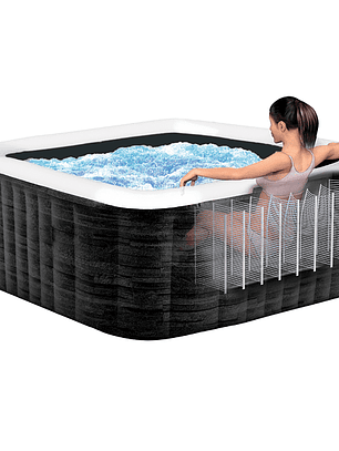 Spa Hot Tub Inflable Intex Greystone Deluxe SPA 6 Personas