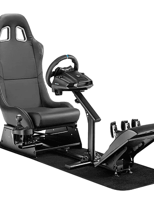 RACINGGAMESSimulador Cockpit Negro Logitech Thrustmaster Moza PXN