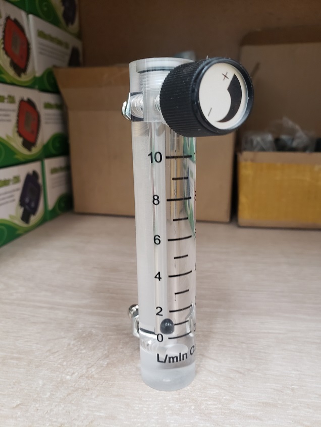 Rotametro 0 a 10 lpm - medidor de flujo de aire u oxigeno