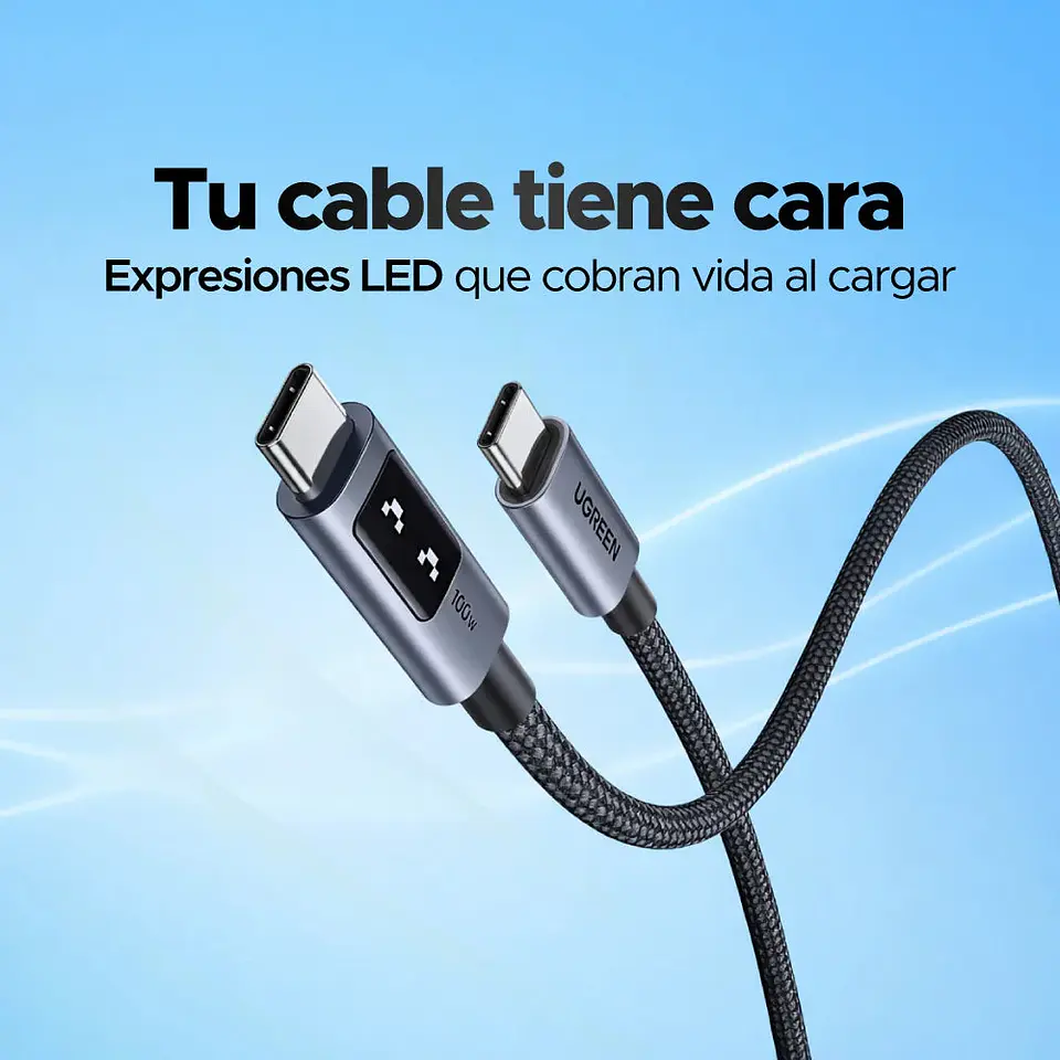 Cable USB-C 100W con Pantalla Digital LED 4
