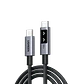 Cable USB-C 100W con Pantalla Digital LED - thumbnail 1