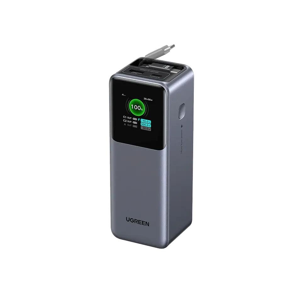 Power Bank Pro 165W (20.000mAh) con Cable Retráctil 1