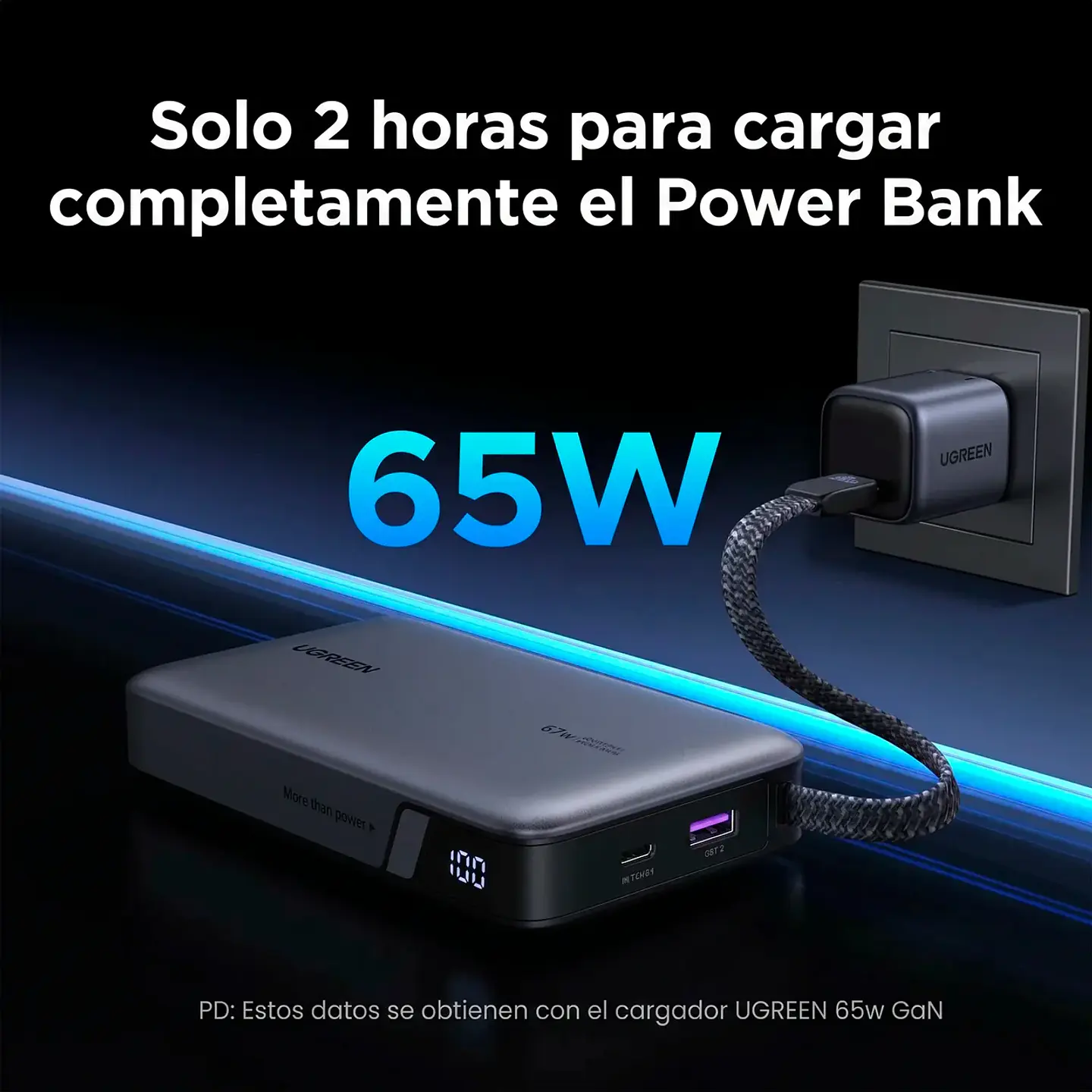Power Bank Pro 67W (20.000mAh) Cable Integrado 2