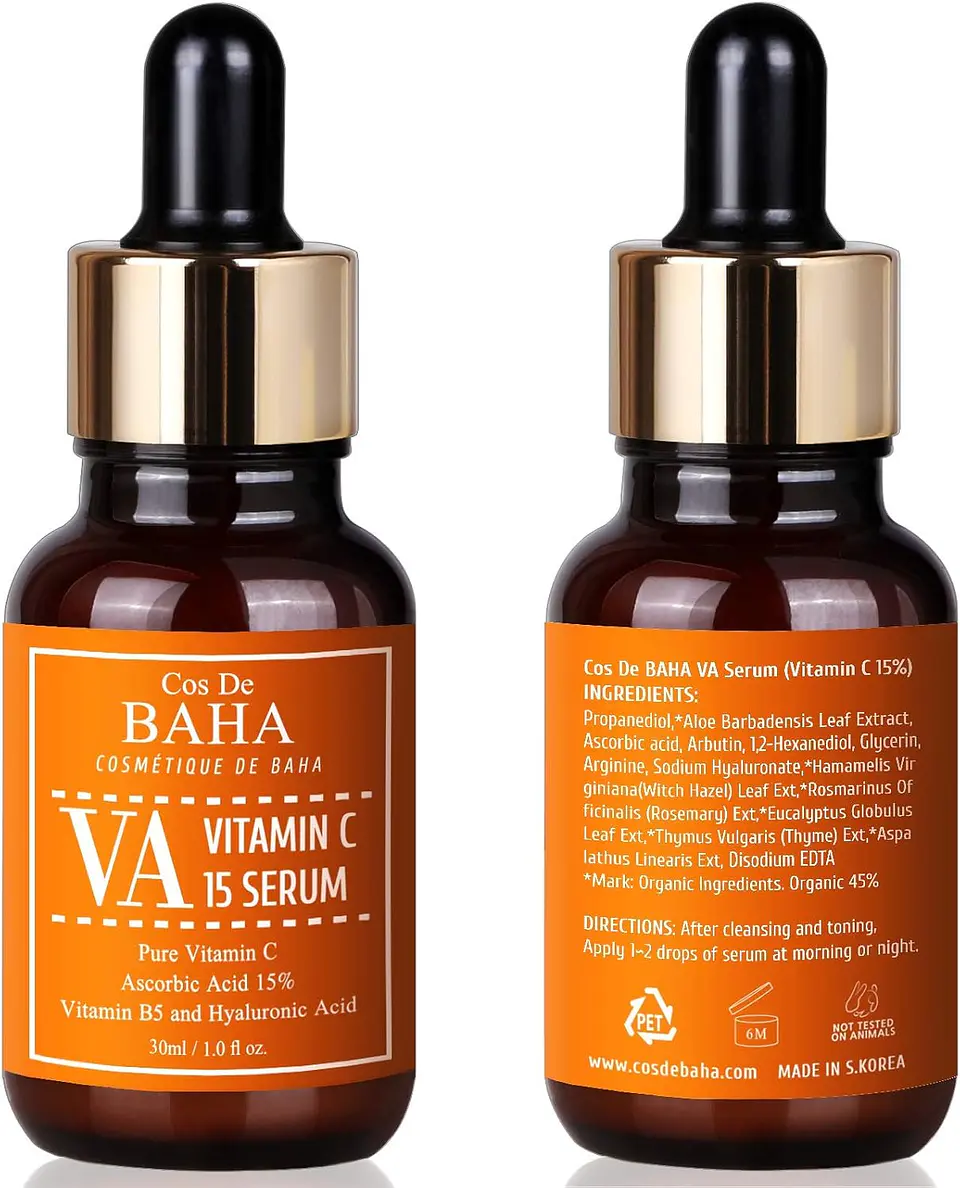 Vitamin C Facial Serum com L-Ascorbic Acid 3