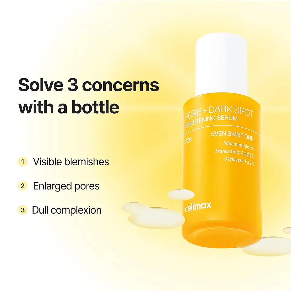 Sérum de gel iluminador para poros dilatados com niacinamida 3